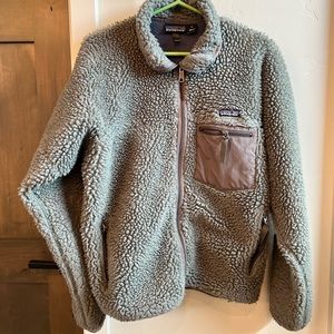 Men’s Retro Patagonia Sherpa Fleece Jacket - Size M